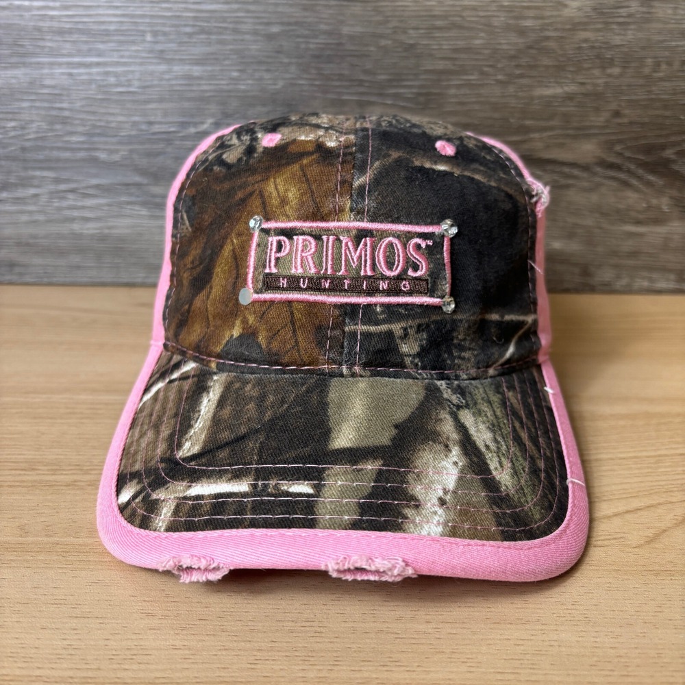 Primos Hat Cap Strap Womens Brown Camo Camouflage Hunting Outdoors‎